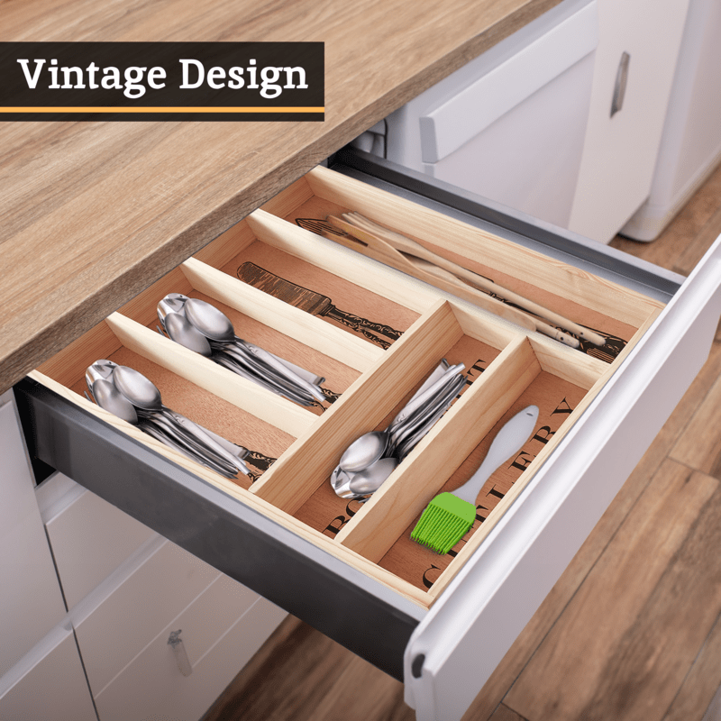 Bessan Wooden Vintage Design Cutlery Tray - Joe’s Haven