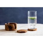Kora Set Of 4 Olive Wood Round Coasters - Joe’s Haven