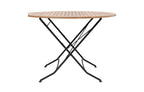 Sicily 4 Seater Teak and Wrought Iron Round 110cm Garden Dining Set - Joe’s Haven