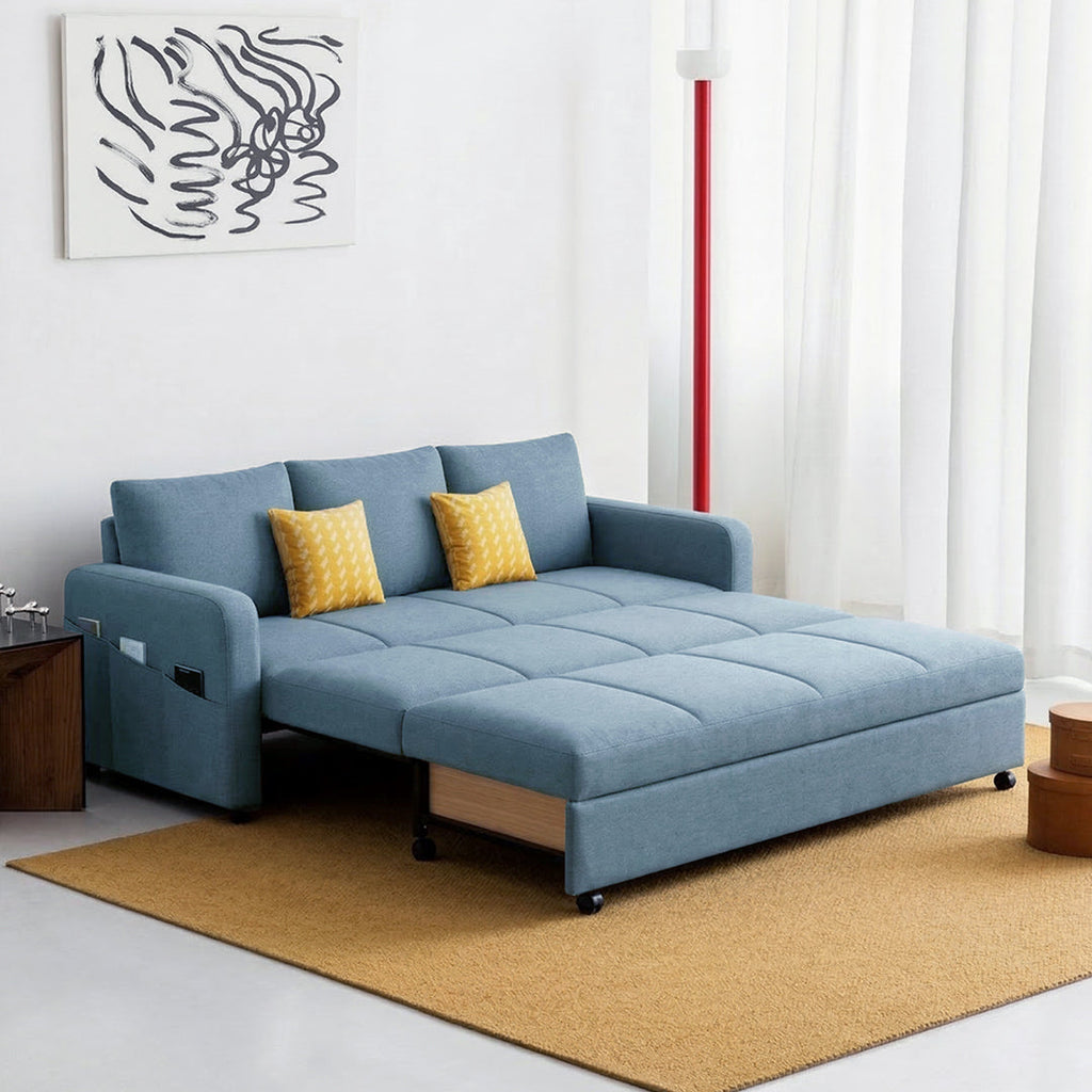 Gabriel Two Seater Sofa Bed, Linen