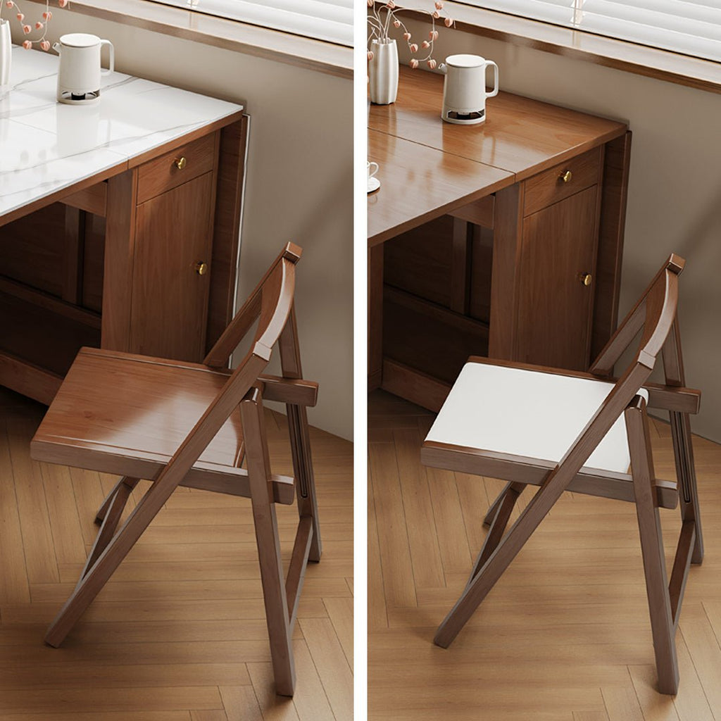 Salgado Folding Dining Table With Storage, Solid Wood - Joe’s Haven