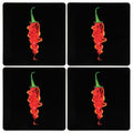 Set Of Four Flaming Chilli Placemats - Joe’s Haven