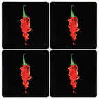 Set Of Four Flaming Chilli Placemats - Joe’s Haven