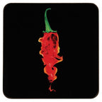 Set Of Four Flaming Chilli Coasters - Joe’s Haven