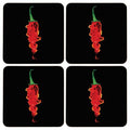 Set Of Four Flaming Chilli Coasters - Joe’s Haven