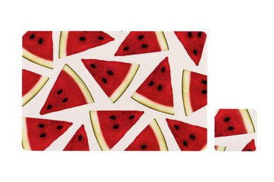 Set Of Four Watermelon Placemats And Coasters - Joe’s Haven