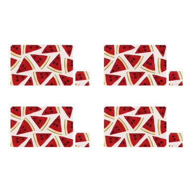 Set Of Four Watermelon Placemats And Coasters - Joe’s Haven