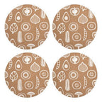 Besa Set Of Four Cork Round Placemats - Joe’s Haven