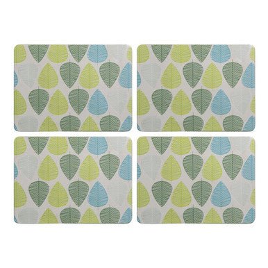 Green Leaves Set Of Four Besa Placemats - Joe’s Haven