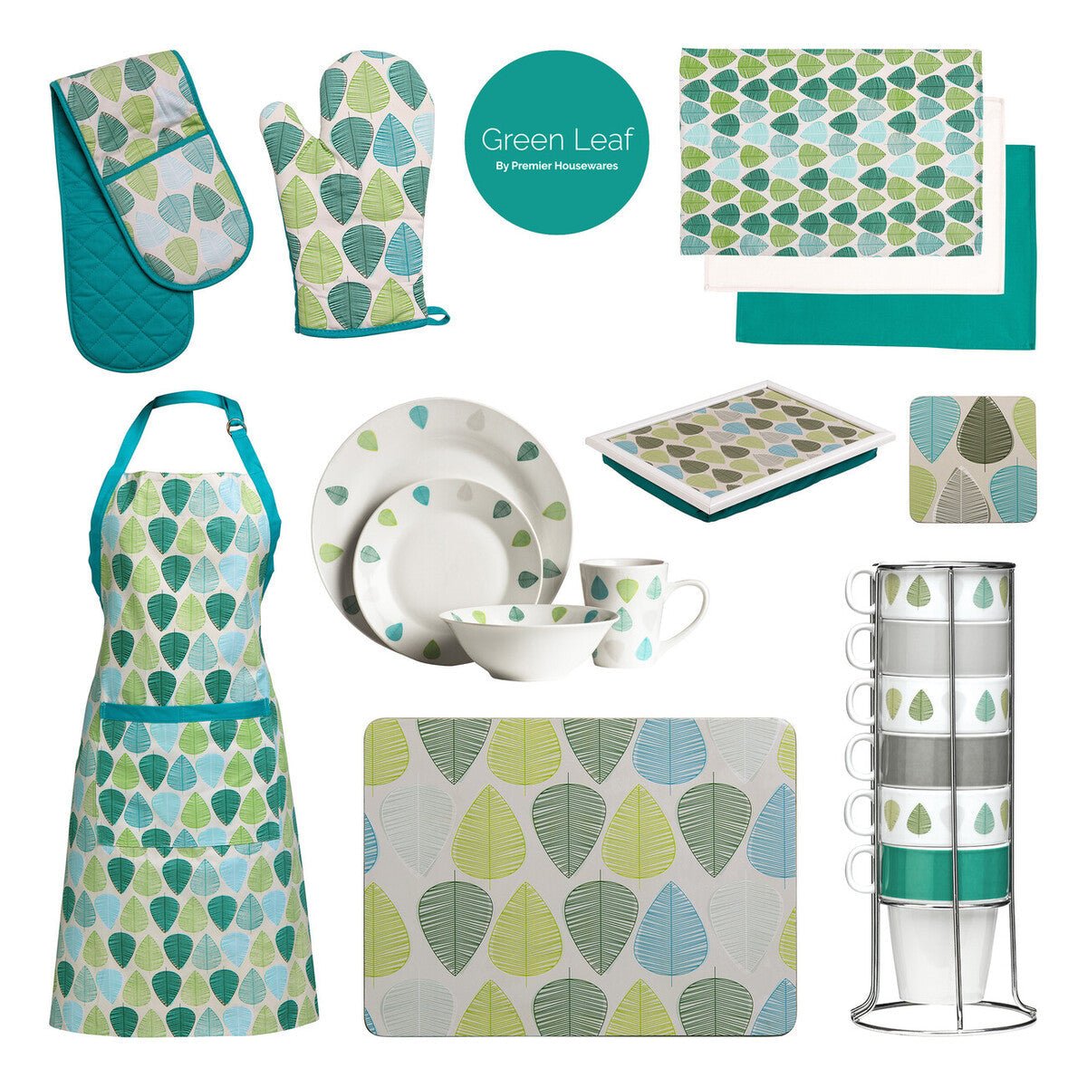 Green Leaf Set Of Four Placemats - Joe’s Haven