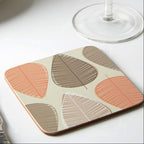 Orange Leaf Set Of Four Coasters - Joe’s Haven