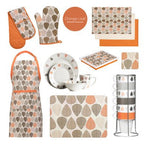 Orange Leaf Set Of Four Coasters - Joe’s Haven