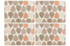 Orange Leaf Set Of Four Placemats - Joe’s Haven