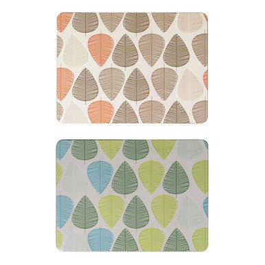 Orange Leaf Set Of Four Placemats - Joe’s Haven