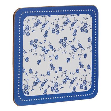 Blue Rose Set Of Four Coasters - Joe’s Haven