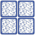 Blue Rose Set Of Four Coasters - Joe’s Haven
