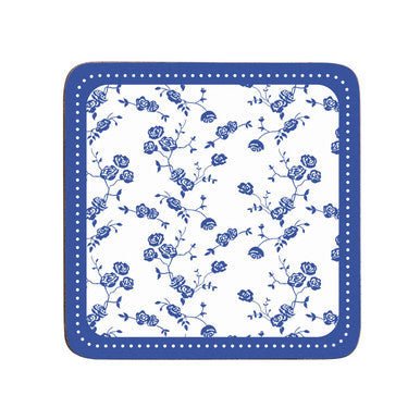 Blue Rose Set Of Four Coasters - Joe’s Haven
