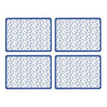 Blue Rose Set Of Four Placemats - Joe’s Haven