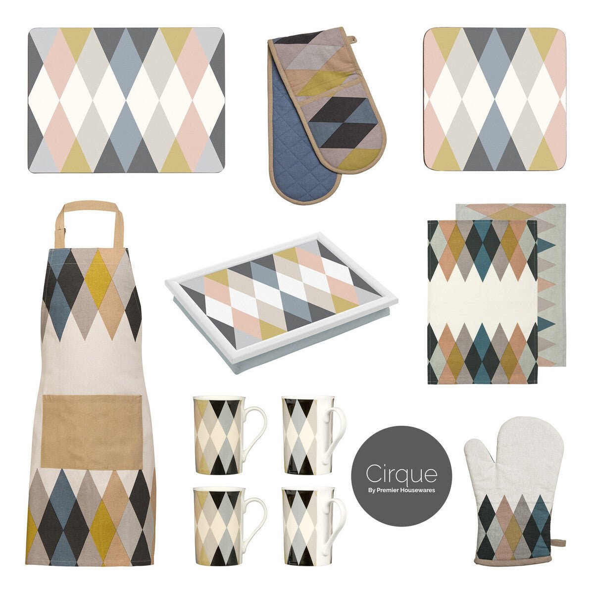Cirque Harlequin Set Of Four Placemats - Joe’s Haven