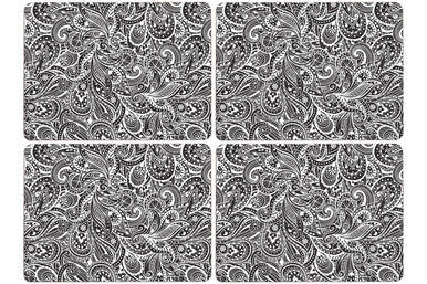 Paisley Set Of 4 Cork Placemats - Joe’s Haven