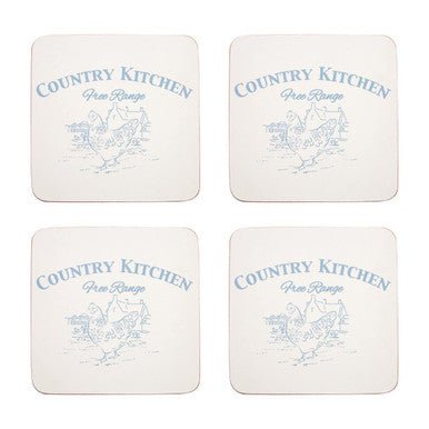 Country Kitchen Set Of Four Cork Coasters - Joe’s Haven