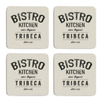 Bistro Set Of Four Square Coasters - Joe’s Haven