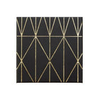 Geome Set Of 4 Prism Black And Gold Coasters - Joe’s Haven