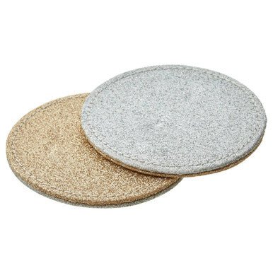 Geome Set of 4 Reversible Gold And Silver Glitter Coasters - Joe’s Haven