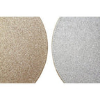 Geome Set of 4 Reversible Gold And Silver Glitter Placemats - Joe’s Haven