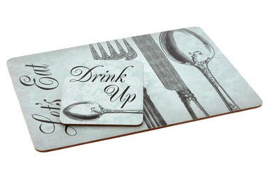 Set Of Four Drink Up Cork Coaster - Joe’s Haven