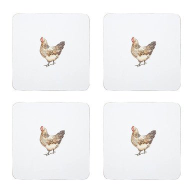 Set Of Four Mrs Henderson Cork Coasters - Joe’s Haven