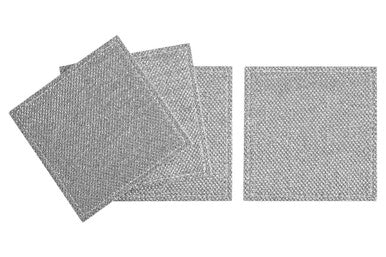 Set Of 4 Silver Glitter Coasters - Joe’s Haven