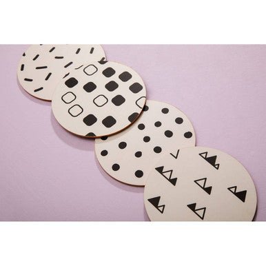 Mimo Set Of 4 Eclectic All Sorts Coasters - Joe’s Haven