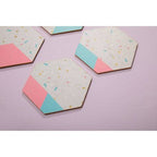 Mimo Set Of 4 Hexagonal Cork Coasters - Joe’s Haven