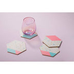 Mimo Set Of 4 Hexagonal Cork Coasters - Joe’s Haven