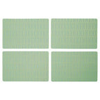 Frosted Deco Set Of 4 Green Placemats - Joe’s Haven