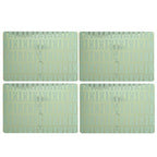 Frosted Deco Set Of 4 Green Placemats - Joe’s Haven