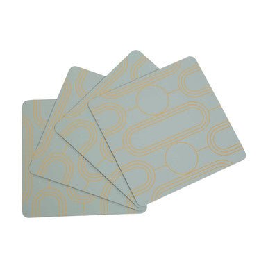 Frosted Deco Set Of 4 Green Coasters - Joe’s Haven