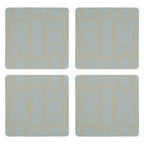 Frosted Deco Set Of 4 Green Coasters - Joe’s Haven