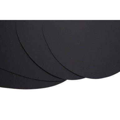 Catlins Pebble 4Pc Black Leather Placemats - Joe’s Haven