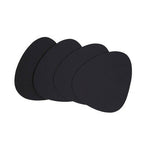 Catlins 4Pc Pebble Black Leather Coasters - Joe’s Haven