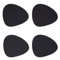 Catlins 4Pc Pebble Black Leather Coasters - Joe’s Haven