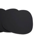 Catlins 4Pc Pebble Black Leather Coasters - Joe’s Haven