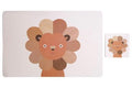 Effy Set Of 2 Lion Placemat And Coaster - Joe’s Haven