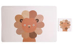Effy Set Of 2 Lion Placemat And Coaster - Joe’s Haven
