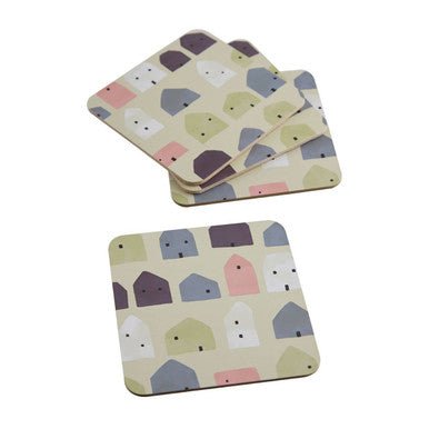 Calcot 4Pc Square Wild Cottage Coasters - Joe’s Haven