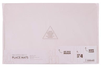 Frosted Deco Set Of 4 Pink Placemats - Joe’s Haven