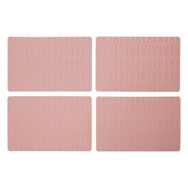 Frosted Deco Set Of 4 Pink Placemats - Joe’s Haven