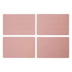 Frosted Deco Set Of 4 Pink Placemats - Joe’s Haven