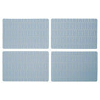 Frosted Deco Set Of 4 Blue Placemats - Joe’s Haven